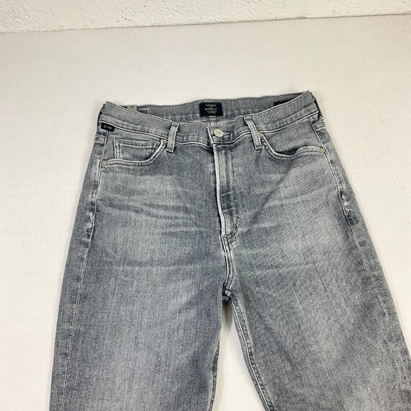 Citizens of Humanity Womens Demy Cropped Flare Jeans Gray High Rise Size 28 - Picture 2 of 12